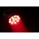 Encore LP12IP casting a red light beam.