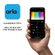 Aria X2 app interface on smartphone.