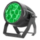 Encore LP12Z IP stage light glowing green.