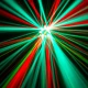 ADJ Furious Three RG UV red and green beams.