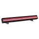 ADJ Jolt Bar FXIP glowing red.