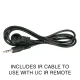 UC IR remote cable for ADJ devices.
