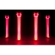 Mega Par Profile EP pillars lit red.
