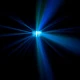 Mini Dekker emitting  blue light beams.