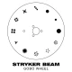 Circular gobo wheel with patterns.