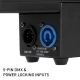 Ultra LB18 power and DMX inputs.