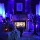 Halloween fireplace decoration using UVLED 48EL.