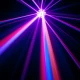 Vertigo HEX LED pink and blue light beams.