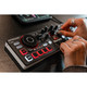 Numark Mixtrack Go DJ hand setup