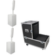 2x QSC KC12 W 12" Active Loudspeaker 3000W+XS-SP2X262015WCL Universal Dual Case