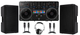 Complete DJ equipment package with speakers