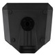 Bottom view of a RCF 815A black speaker