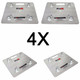 4X ProX XT-BP1616A 16" X 16" Aluminum Base Plate w/ connectors 10mm 9lbs