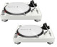 2x Pioneer PLX-500-W High-Torque Direct Drive Vinyl DJ turntable PLX-500 (WHITE)