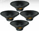 4x Eminence Legend CA154 15" Bass Guitar Woofer 4-Ohm Musical Instrument Speaker