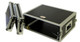 ProX X-4UE Flight / Road 4-Space Rack Case 14" Deep 19" Width w/ dual rack rails