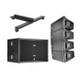 4x RCF HDL 20-A Active Line Array 1400W + 1-SUB 8006-AS Dual 18" 5000W Subwoofer