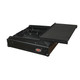 ProX XS-19MIXLTBL 10U Top / 19" Slanted Black on Black Mixer Case w/ LaptopShelf