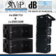 2x DB Technologies DVA S30N Dual 18" Subwoofer +  4x DVA T12 3-Way Active Line Array