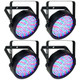 Chauvet SlimPAR 64 180 red, green and blue LEDs, 3- or 7-channel of DMX control.