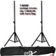 ProX T-SS26P 2x Heavy Duty 6-Ft Speaker Stands With Carrying Bag