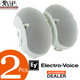 Electro-Voice EVID 6.2 White Compact Full Range 300 Watts 2-Way Speaker (PAIR)