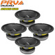 4x PRV Audio 6MB200-4 V2 4-Ohm 6.5" MID-BASS 200W Car Audio LOUDSPEAKER 6MB200 V2