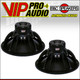 2x B&C 18SW115-4 18" Neodymium Subwoofer Speaker 3400Watts 4 Ohm 4.5" Voice Coil