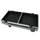 ProX X-RCF-NX15SMA Stage Monitor Flight Case for 2 RCF NX 15-SMA W-4 Inch Caster