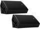 2x RCF NX 15-SMA 15" ACTIVE COAXIAL STAGE MONITOR 1400W PA Powered Speaker