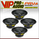 4x PRV Audio 8MB450 v2 8" Pro Midbass 450 Watts Woofer 8-Ohm Car Audio Speaker