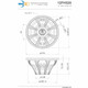 Faital Pro 12FH520 Mechanical Drawing