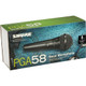 Shure PGA58-QTR Cardioid Dynamic Vocal Microphone with 15' XLR-QTR Cable
