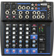 Gemini GEM-08USB 8-CHANNEL BLUETOOTH Podcasting Live Sound MIXER,w/ USB playback