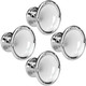 4x PRV Audio WGP14-50 CHROME WHITE 2" Exit " ABS Plastic Wave Guide Bolt-on Horn