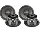 4x PRV Audio 6MR500-NDY Pro Audio Midrange Woofer 8-Ohm Car Audio Speaker (FOUR)