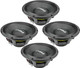 4x PRV Audio 10MR2000-NDY 10" Neodymium Mid-Range Speaker 2000 Watts 8-Ohm 99 dB
