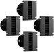 4x Eminence LA-WG10 1" Line Array Waveguide 140x15 Dispersion BolTOn Driver Horn
