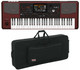 Korg PA1000 61-Key PRO Arranger Light Weight Keyboard + Gator GK-61 Foam Case