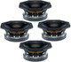 4x B&C 8FW51 8-inch mid-bass speakers.