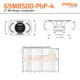 PRV Audio 69MR500-PhP-4 6×9" 500W 4-Ohm Midrange Car Audio Speaker (1PC.)