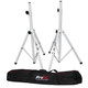 ProX T-SS28P White Heavy-Duty All Metal Speaker Tripod Stand Set of 2, 4-7 ft