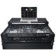 ProX XS-RANEONE WLTBL Flight Case For RANE ONE DJ Controller w/ Sliding Laptop Shelf, 1U Rack & Wheels (Black on Black)