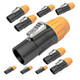 10x ProX XC-SAC3MX Professional Waterproof Power Twist TR1 Connector MALE Plug