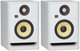 2x KRK RP7G4WN-NA Rokit 7 Active Generation-4 7" Powered Studio Monitor 2 Way White