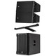 2x RCF HDL10-A Active Line Array & RCF SUB 708-AS II Active Sub w/ Light Flybar