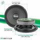 Timpano TPT-MR6-4 SLIM 6.5" Shallow Midrange Car Audio Speaker 200W 4-Ohm (FOUR)