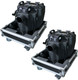 2x Chauvet DJ Nimbus Dry Ice Low Lying Fog / Smoke Machine + 2x XS-CHNIMBUS Case