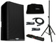 QSC K12.2 Active DJ 2000W Portable PA Speaker + k12 Tote + Stand w/ bag + Cable