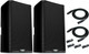 2x QSC K12.2 Active DJ 2000 Watt Amplified 2-Way Portable PA Speaker + 2x Cables
